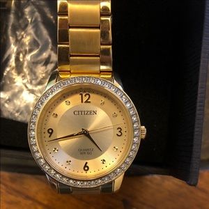 Citizen gold quartz Watch crystal